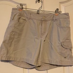 North Face khaki shorts- size 12